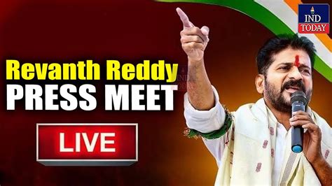 LIVE TPCC President Revanth Reddy Press Meet