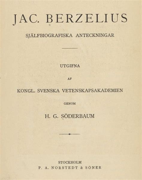 J Ns Jakob Berzelius Science History Institute