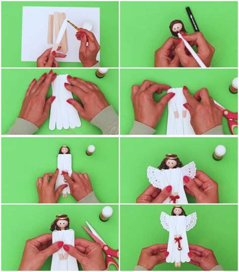 Popsicle Stick Angel Christmas Craft