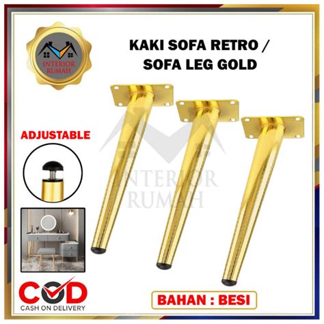 Kaki Sofa Retro Besi Emas Kaki Kursi Besi Gold Sofa Leg Besi Cm Kaki