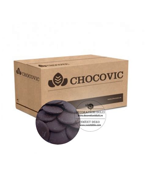 Ciocolata Neagra CoCoat 21 Dark Compound Chocovic 1kg