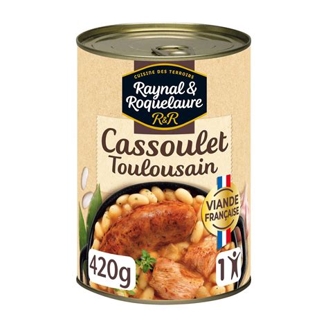 Plat Cuisiné Cassoulet Toulousain Raynal Et Roquelaure La Boîte De 420g à Prix Carrefour