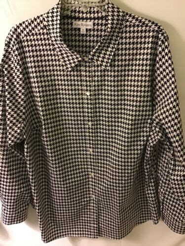 Kim Rogers Button Up Shirt Size 3x Long Sleeve Ebay