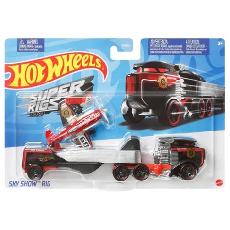 Hot Wheels Super Rigs Sky Show Rig Ma Stab Druckguss Auto Modell Spielzeug Fahrzeug
