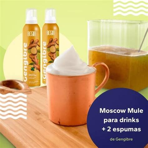 Moscow Mule Xarope E Espuma De Gengibre Begin Para Drinks