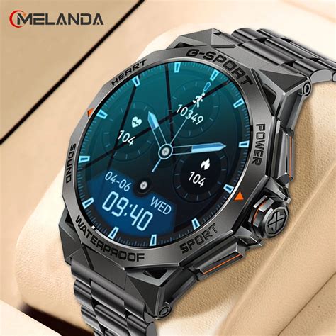 Melanda Amoled Hd Bluetooth Ruf Smart Watch M Nner Sport Fitness