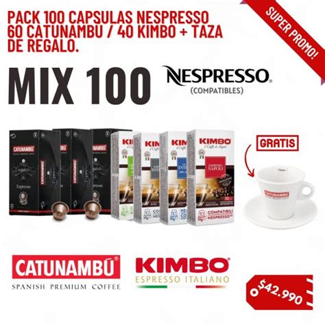 Mix De 100 Capsulas Compatibles Con Nespresso 60 Capsulas Espresso