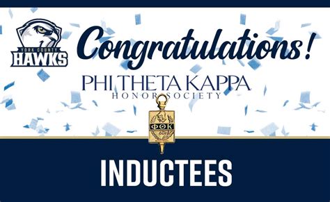 Congratulations To YCCCs Newest Members Of The Phi Theta Kappa Honor