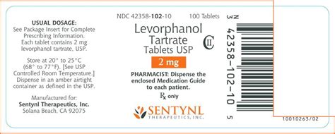 Levorphanol Fda Prescribing Information Side Effects And Uses