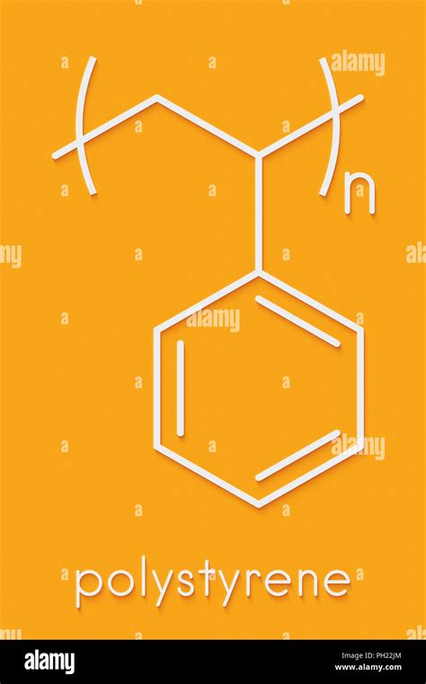 Polystyrene Ps Plastic Chemical Structure Hi Res Stock Photography And