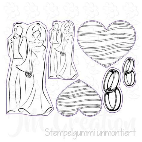 Hochzeitsset Stempelgummi Jm Creation De Der Onlineshop F R