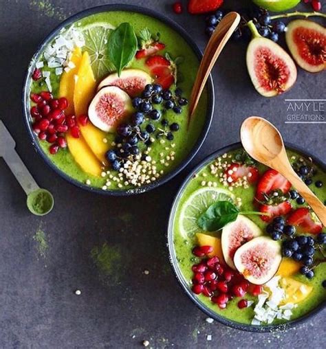 Letscookvegan Green Smoothie Bowls By Amylecreations Green