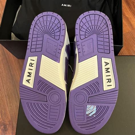Amiri Purple Skeleton Low Sneaker Brand New Only Depop