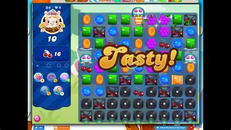 Candy Crush Level 64 Talkthrough 20 Moves 0 Boosters Youtube