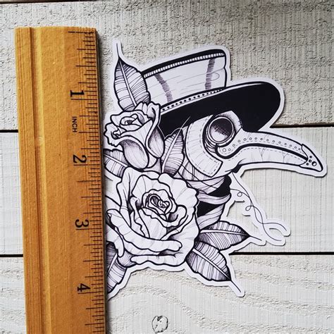 Glossy Sticker Plague Doctor Sticker Plague Doctor Sticker