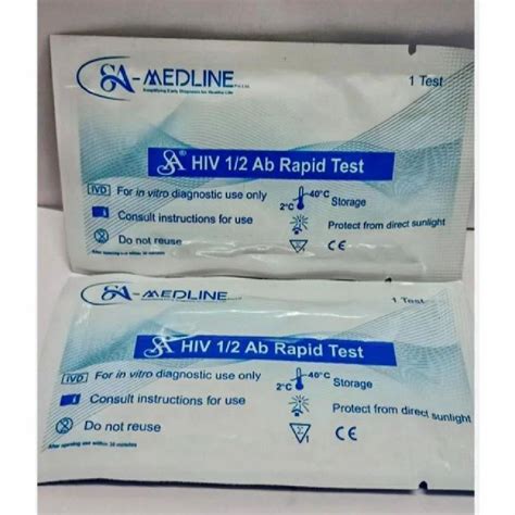 Medline Hiv Ab Rapid Test Number Of Reactions Preps Kit Kit At