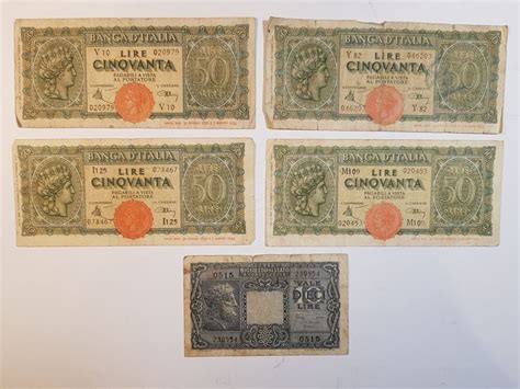 Banknoten Italien Mal Lire Und Mal Lire Kaufen