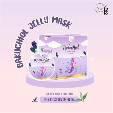 Jual FREESPATULA DIST RESMI JELLY MASK BY BLUESPINK BAKUCHIOL JELLY