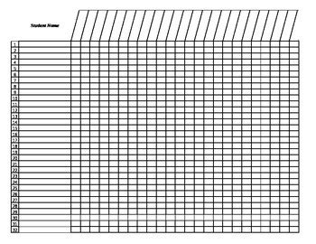 Grade Sheet Template by Howard's Hacks | TPT