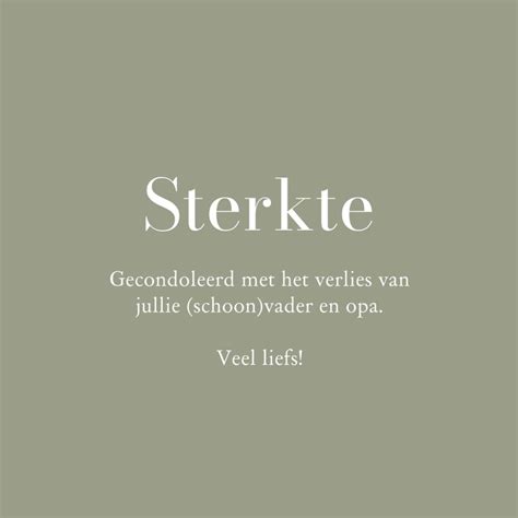 Stijlvolle Condoleancekaart Sterkte Boeket Kaartje Go