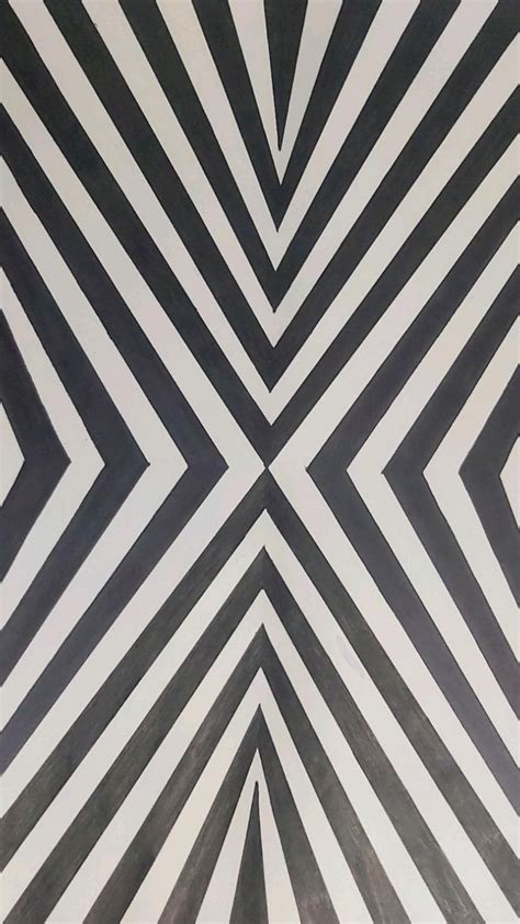 Illusion Drawing Formal Drawing Optical Illusion Drawing Pattern