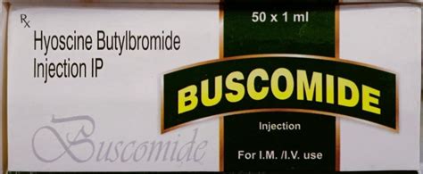 Buscomide Hyoscine Butylbromide Injection Ip Ml At Best Price In