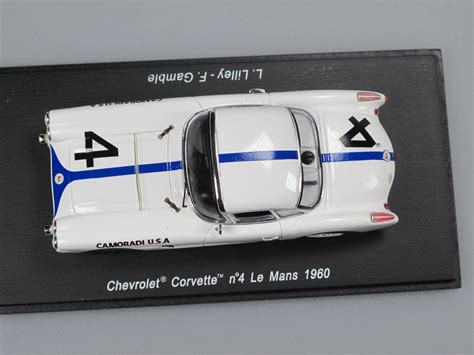 Spark Chevrolet Corvette C1 Camoradi Le Mans 1960 4 1 43 Selten