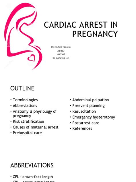 Cardiac Arrest In Pregnancy Pdf Cardiopulmonary Resuscitation