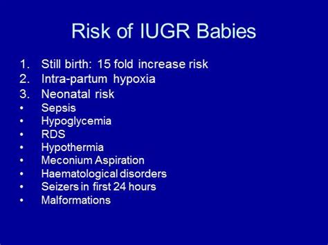 Intrauterine Growth Restriction