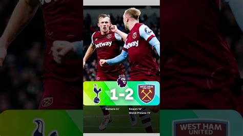 Tottenham Hotspur Harus Kalah Atas West Ham United Skor 1 2 Tottenham