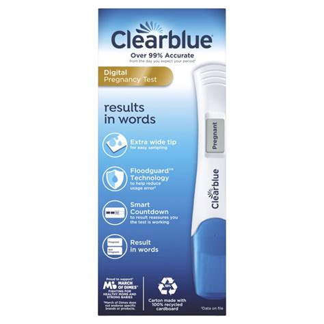 Clearblue Digital Pregnancy Test With Smart Countdown 3 Pregnancy Tests Lazada Ph