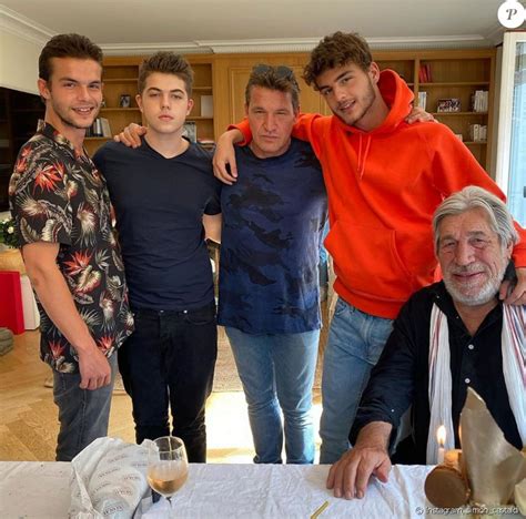 Benjamin Castaldi Ses Fils Julien Enzo Et Simon Et Jean Pierre