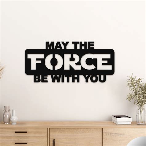 Quadro May The Force Be With You Star Wars Lumina Decor