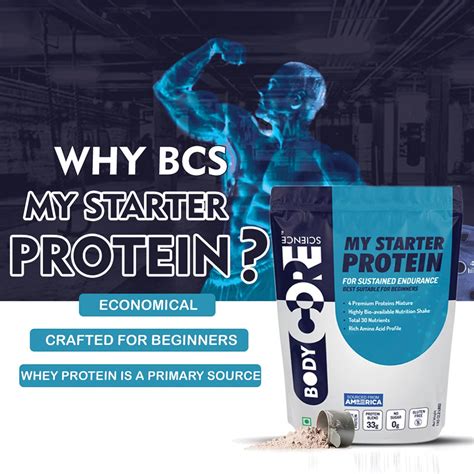 BCS My Starter Premium Protein 1Kg Shaker Body Core Science