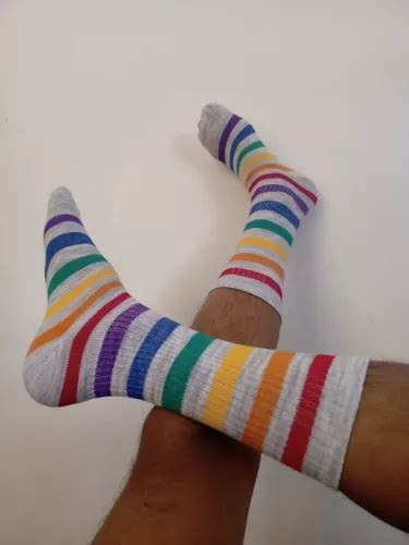 Medias Largas Arcoiris Igualdad Diversidad Unisex Pride Lgbt En Venta