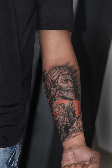 Shivaji Maharaj Tattoo By Mahesh Naidoo Nashik Arm Band Tattoo