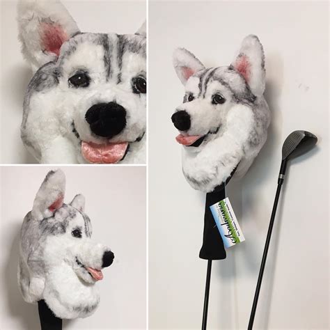 Custom Golf Headcovers And Puppets Custom Made Golf Headcover Husky