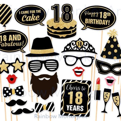 Mr Onederful Birthday Party Photo Booth Props In Black And Etsy