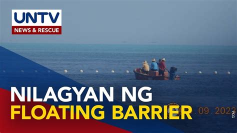 Scarborough Shoal Sa West Ph Sea Nilagyan Ng Floating Barriers Ng