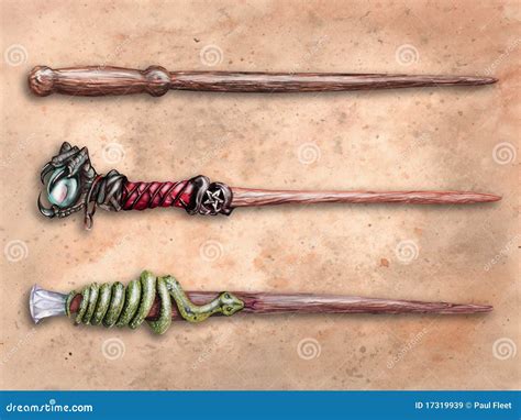 Wizard Wands Royalty Free Stock Images - Image: 17319939