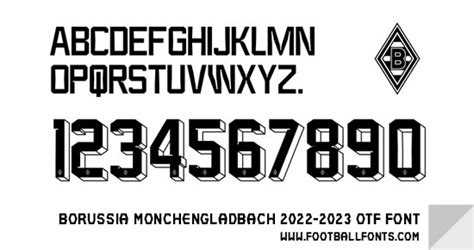 Gladbach Football Fonts