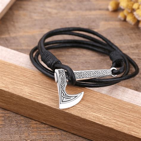 Acheter Bracelet Viking Bracelet Hache Viking Bijoux Vikings Homme