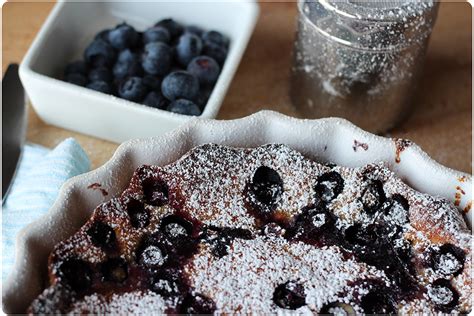 Clafoutis Di Mirtilli Con Farina Monococco Blueberry Clafoutis With