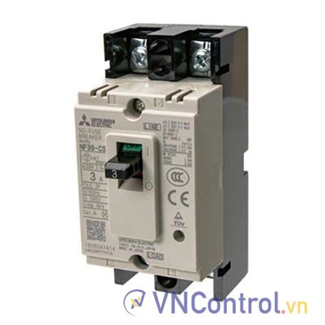 Aptomat khối MCCB MITSUBISHI NF30 CS 2P 3A 2 5KA VNControl vn