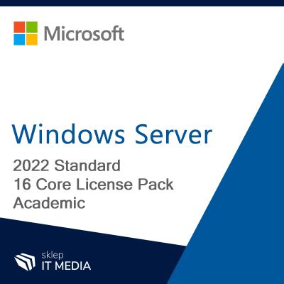 Windows Server 2022 Standard 16 Core License Pack Academic Sklep IT Media