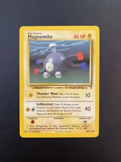 POKEMON CARD COMMON Legendary Collection Eng Ex 80 110 Magnemite EUR 1