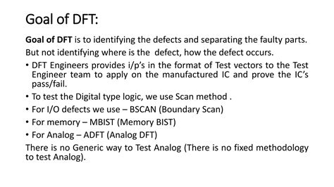 Design For Test DFT 1 1 Pdf DESIGN DFT PPT