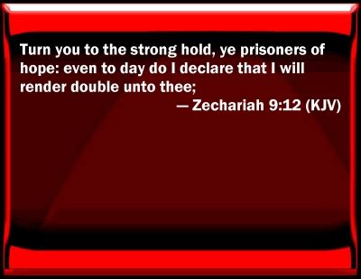 Bible Verse Powerpoint Slides for Zechariah 9:12