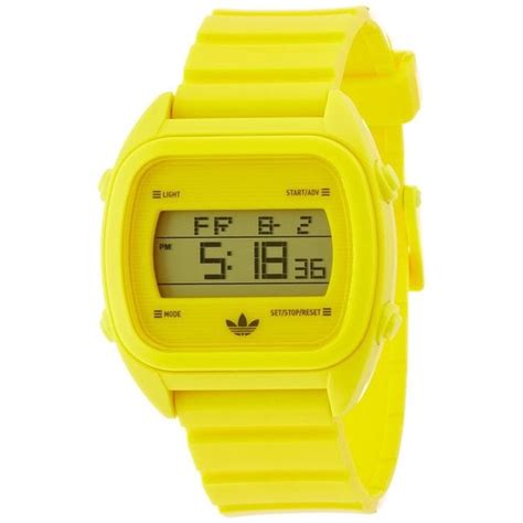 Adidas Mens Sydney Yellow Digital Watch Free Shipping Today