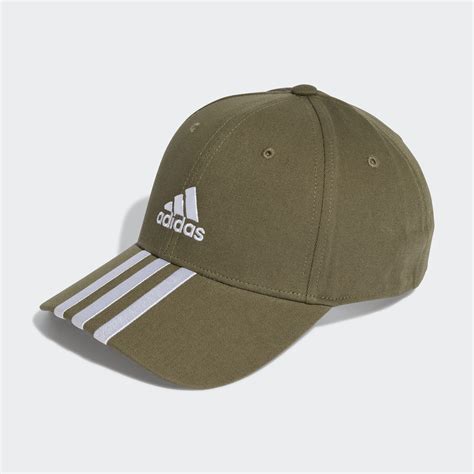 Accessories 3 Stripes Cotton Twill Baseball Cap Green Adidas